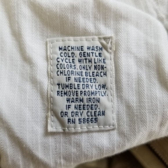 Beige/Tan Dress Pants/Khakis (Herringbone Pattern) - Picture 6 of 8